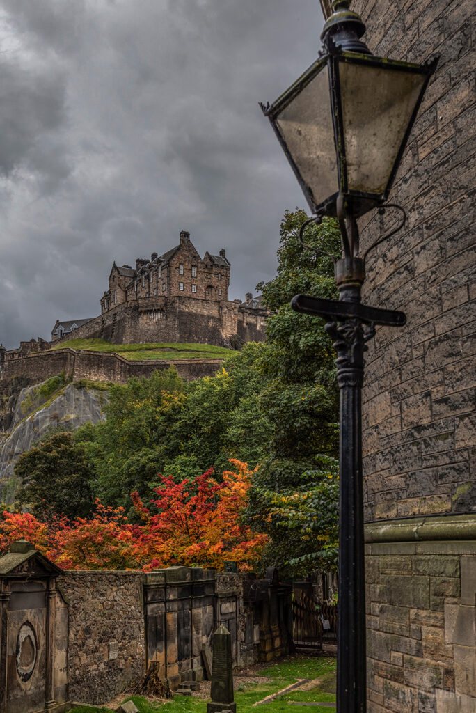 Edinburgh Castle From St Cuthbert’s – Autumn 2020