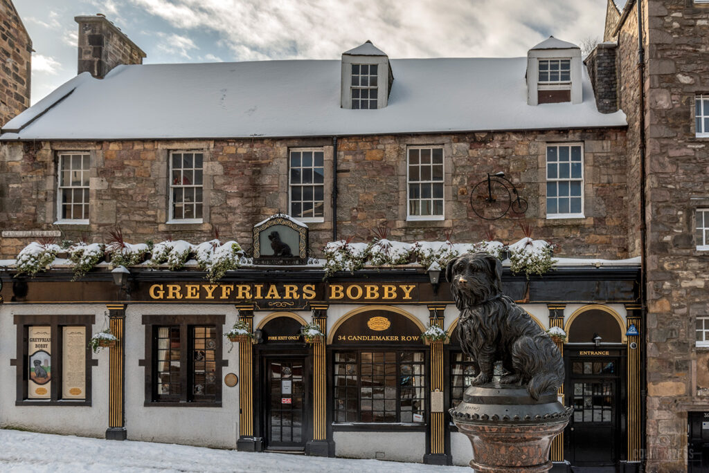 Snowy Greyfriars Bobby (Landscape)