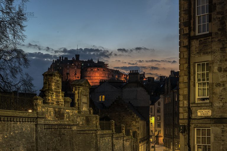 Candlemaker Row To Castle Sunset April 2021