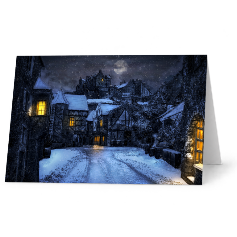 Auld Reekie Christmas Close • Single Card