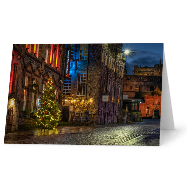 Edinburgh Christmas Twilight • Single Card