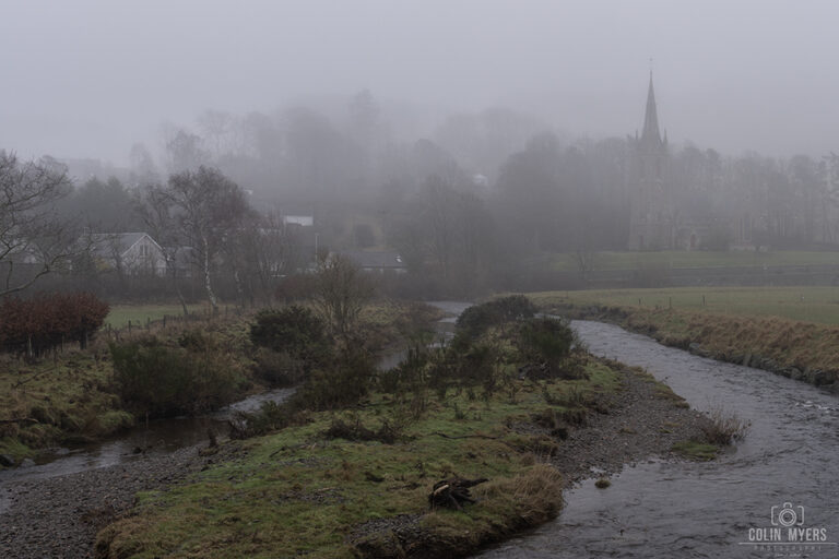 Stow & Church of St Mary in the Fog (Landscape)