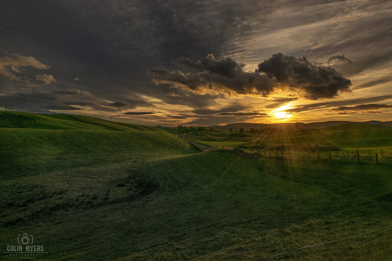 Epic Midlothian Sunset Heading South